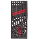 MILWAUKEE MAX BITE METRIC FLEX HEAD RATCHETING SPANNER SET WITH FOAM INSERT - 15 PC SET